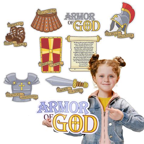 Fun Express Armor Of God Cutouts Set Of 6 Sunday | Desertcart INDIA