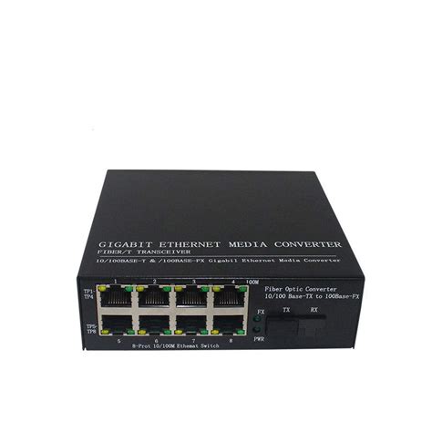 Buy Fiber Transceiver HTB-BS18-A 100M 1 Light 8 Electric Fiber ...