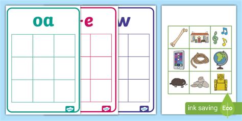 Alternative Long 'oa' Sorting Cards Activity (teacher made)
