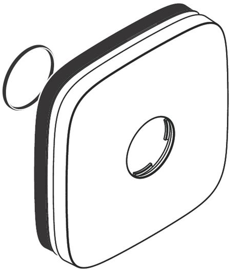 hansgrohe Spare parts: Escutcheon for shower mixer, Item No. 95276700