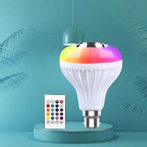 Buy GUGGU Bluetooth Music Bulb Speaker With Remote Control Change Disco ...
