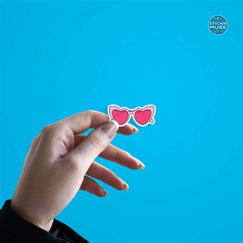 Pink Glasses – Sassy & Stylish – Stickermuse