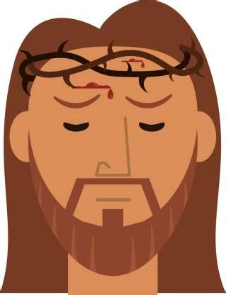 KD a Face jesus christ with crown Sticker Poster Paper Print ...