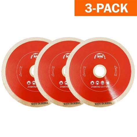 Grip Tight Tools Professional 4-in Wet/Dry Continuous Rim Diamond Saw ...