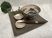 【再入荷】丼 M(900 cc)焼締 白刷毛 | TSUNE;田中恒子の器 オンラインストア