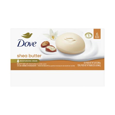 Buy Dove Beauty Bar Soap, Shea Butter, 3.17 oz, 6 ct from Dollar ...