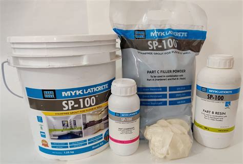 MYK LATICRETE SP-100 Stainfree Epoxy Grout For Floor & Wall (Bright ...