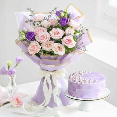 Lavender Cheers: Order Birthday Flowers Online | Interflora India ...