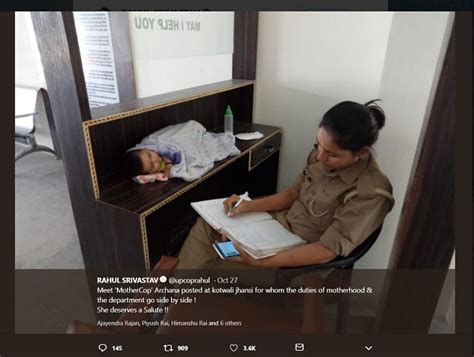 ウッタル・プラデーシュの子連れ巡査に対するソーシャルの反応
