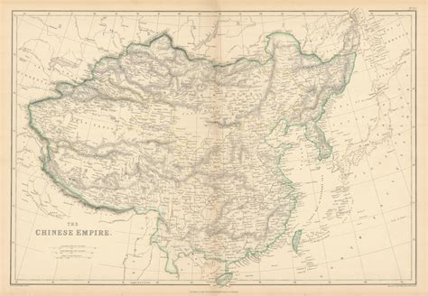 The Chinese Empire by Edward Weller. China, Mongolia, Tibet & Korea 1859 map