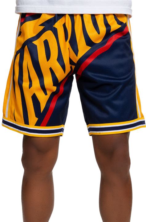 warriors big face shorts