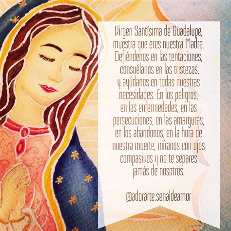 Oracion A La Virgen De Guadalupe