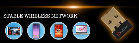 Live Tech Wd04 Nano 150 Mbps USB Wireless Adapter Dongle Gold Plated ...