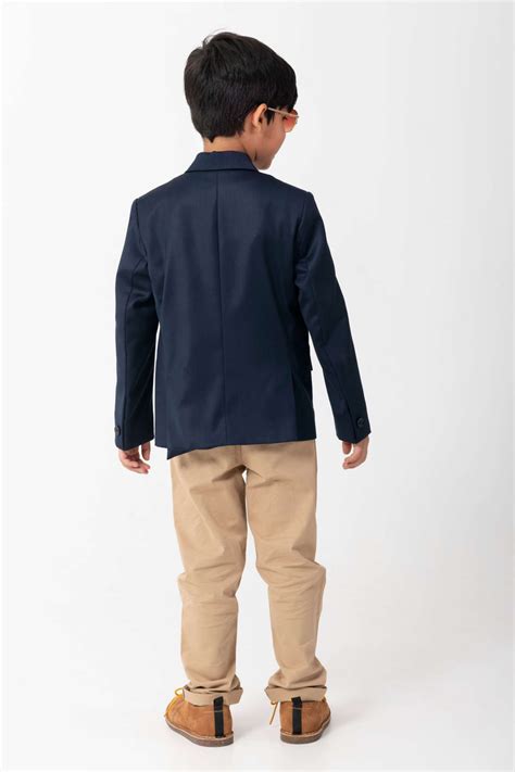 Pre-Order: NAVY BLAZER WITH JUST DINK IT LOGO AND CONTRAST STRIPES DET ...