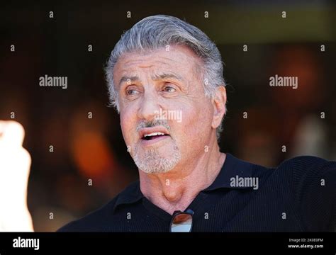American actor Sylvester Stallone before the Italian Grand Prix at the ...