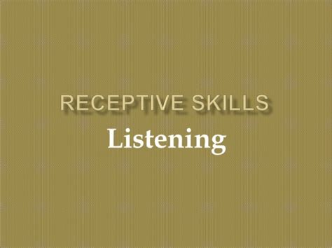 Image result for Receptive Mode