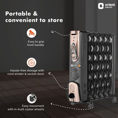 Buy Comforter Collection 2900W /11 Fin Oil Filled Room Heater Online in ...