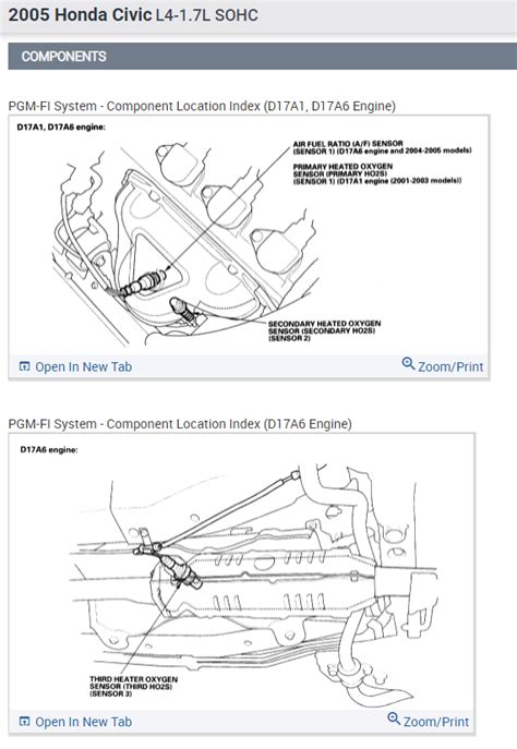 Image result for Honda Civic O2 Sensor Location