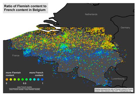 Belgium Language Map