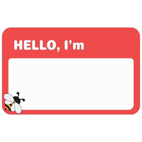 Hello My Name Is Sticker Template Images - Free Download on Freepik