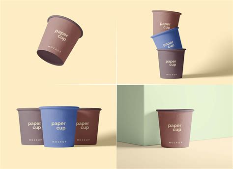 Free 4oz Paper Cup Mockup PSD Set - Good Mockups