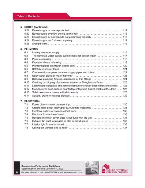 Tarion Construction Guidelines | PDF