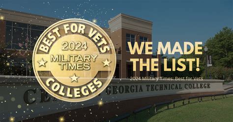 CGTC Earns Place Among 2024 Military Times Best for Vets List for ...