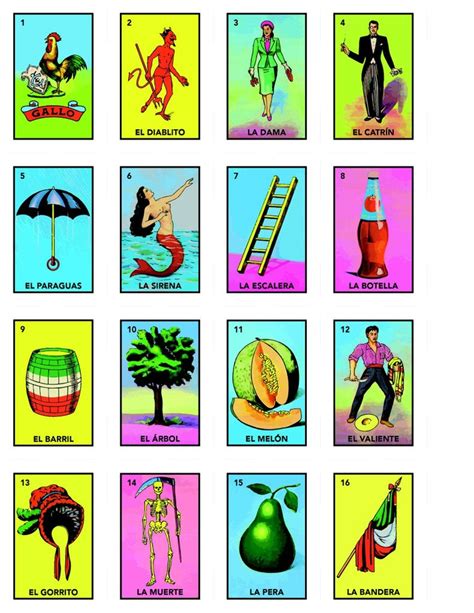 Como Leer Las Cartas De La Loteria Mexicana at Poppy Mcbrien blog