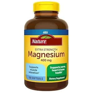 AKN Nature M Extra Strength Magnesium 400mg, 180 Softgels : Amazon.in ...