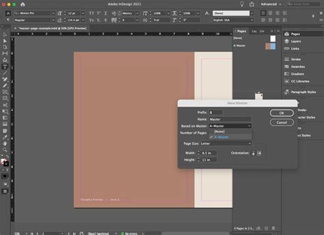 Image result for InDesign Setup Master Pages