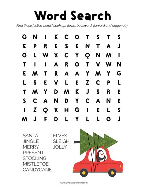 Fun Christmas Activity Worksheets For Kindergarten