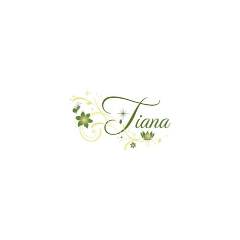 4 Inch Glitter Sparkle Tiana Text Decal Princess and | Ubuy India