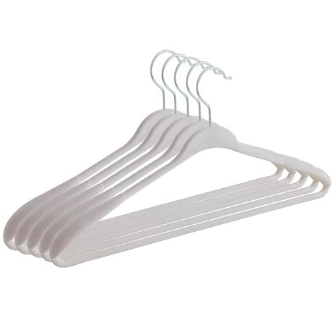 Kuber Industries Velvet Cloth Hanger Set of 5|Chromed Plated Steel Hook ...