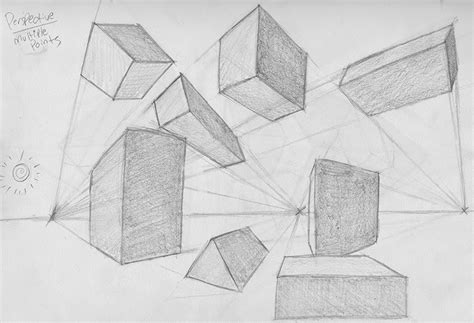 Image result for Multiple Point Perspective Drawing