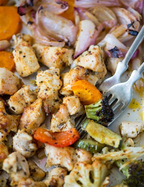 Oven Roasted Vegetables With Chicken