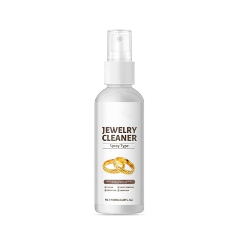 Jewelry Cleaner Solution 100ml for Gold Silver s and Gemstones Easy Soak and Rinse Effective ...