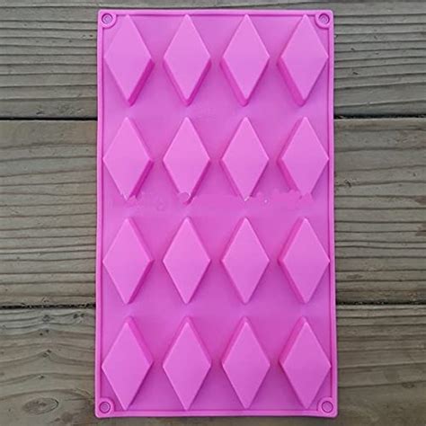 JoyGlobal Silicone 16 Cavity Diamond Kaju Katli for Diwali Shape Baking ...