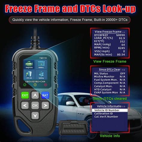 Image result for D900 EOBD OBDII Live Data Code Reader Scanner