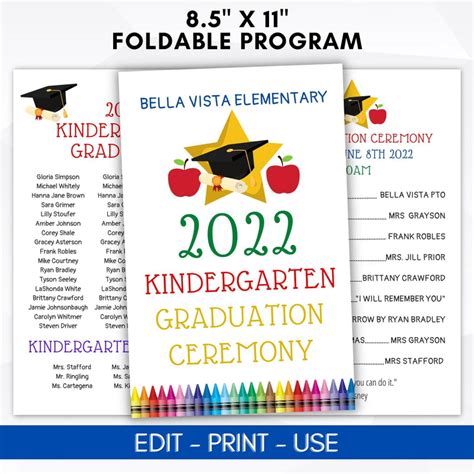 Image result for Kindergarten Graduation Ceremony Program