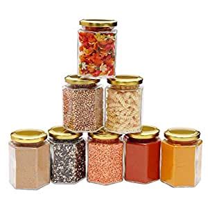 Buy LDG WARE Glass Storage Jar Set - 6*250 Ml, 6 Pieces, Transparent ...