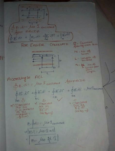 Derivation of magnetic field due to solenoid ampere circuital law ...