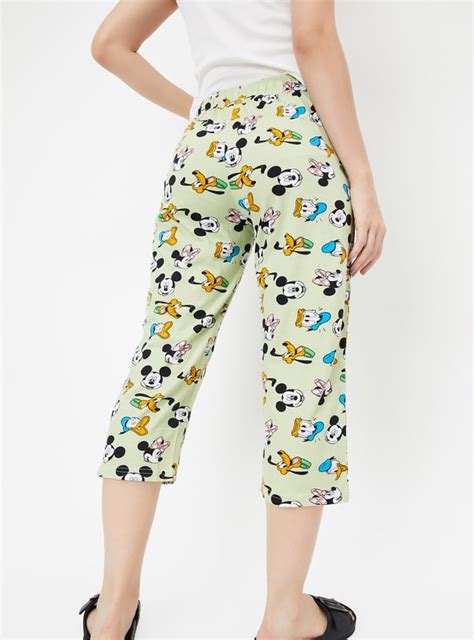Buy Women Mickey & Friends Printed Capris Online at just Rs. 449.0 ...