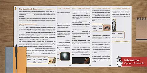 The Black Death Cloze