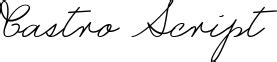 Image result for Castro Script Font
