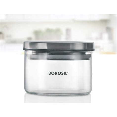 Buy Borosil Classic Glass Jar, Air-Tight Storage Containers For Kitchen ...