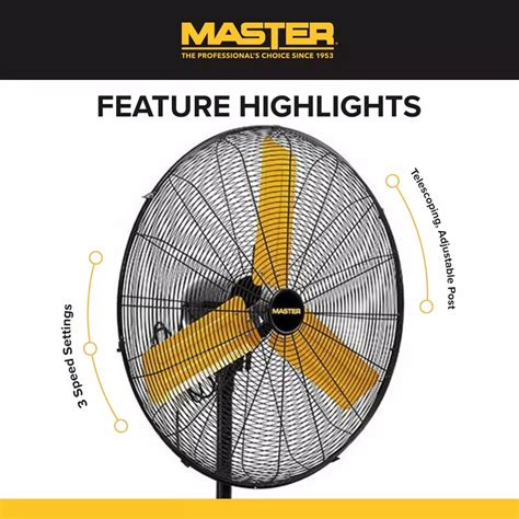 Master High Velocity Oscillating Pedestal Fan, 3 India | Ubuy