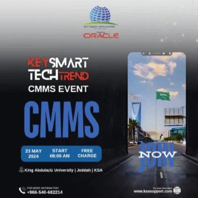 Key Smart Tech Trend CMMS Event Tickets, King Fahad Public Library ...