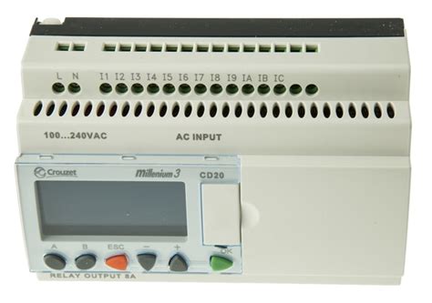 88974053 Crouzet | Crouzet Millenium 3 Series Logic Module, 230 V ac ...