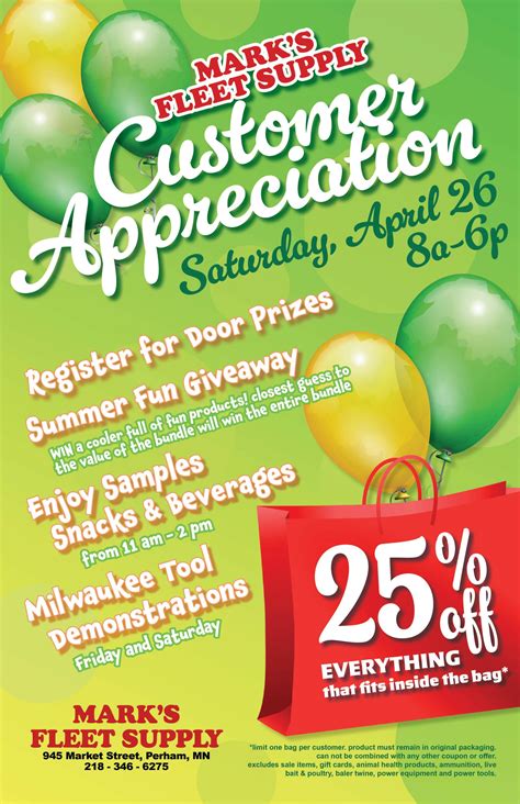 Mark's Fleet Supply Customer Appreciation - Perham Area Chamber of Commerce