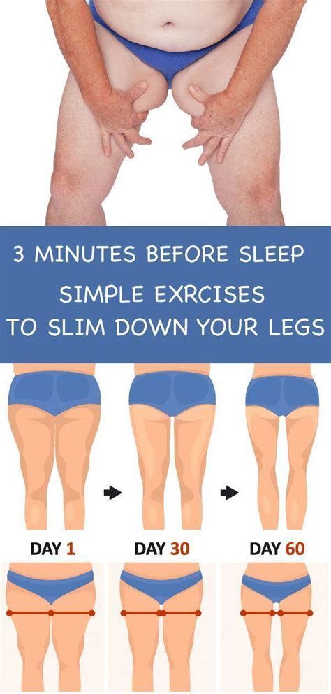 3 Minutes Before Sleep: Simple Exercises to Slim Down Your Legs (With ...